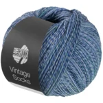 Lana Grossa Vintage Socks 1017 Lichtgrijs/jeans/blauwpaars/grijsgroen gemêleerd