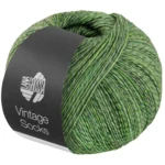 Lana Grossa Vintage Socks 1016 Licht-/mos-/grijsgroen gemêleerd