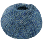 Lana Grossa Vintage Socks 1014 Marine/turquoise/gris/bleu nuit chiné