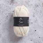 Svarta Fåret Sox 50 g 205 Blanc naturel