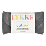 LYKKE Ensemble d'Aiguilles Circulaires Interchangeables Colour, Gris, 9 cm