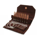 LYKKE Ensemble d'Aiguilles Circulaires Interchangeables Cypra, Brun, 9 cm