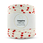 LindeHobby Inspire Print 04 Blanc avec cœurs rouges