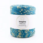 LindeHobby Inspire Print 34 Bleu-vert avec imprimé brun clair