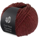 Lana Grossa Cool Wool Superbig 222 Wijnrood gemêleerd