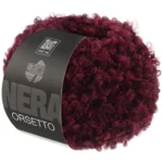Lana Grossa Orsetto 102 Bordeaux/Zwart