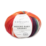 Katia Concept Merino Baby Granny 505 Rouge-gris-camel