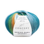 Katia Concept Merino Baby Granny 504 Pétrole-brun-gris pierre