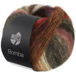 Lana Grossa Bomba 08 Brique-/gris rouge/brun gris/anthracite/gris foncé/olive/vert gris