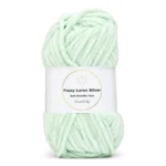 LindeHobby Fuzzy Chenille Silver Lurex 03 Vert menthe
