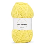 LindeHobby Fuzzy Chenille Silver Lurex 09 Jaune
