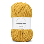 LindeHobby Fuzzy Chenille Silver Lurex 23 Ocre doré