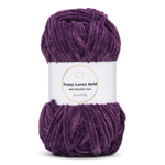 LindeHobby Fuzzy Chenille Gold Lurex 15 Prune