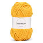 LindeHobby Fuzzy Chenille Gold Lurex 47 Jaune doré