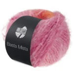 Lana Grossa Basta Mista 111 Pêche/Abricot/Orange/Rose/Rose/Fuchsia