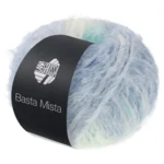 Lana Grossa Basta Mista 116 Blanc cassé/Gris clair/Gris bleu/Vert blanc/Turquoise/Turquoise menthe