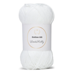 LindeHobby Cotton 8/8 – Natural Harmony, 10 pelotes 019 Bianco