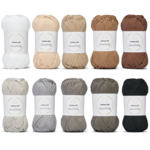 LindeHobby Cotton 8/8 – Natural Harmony, 10 pelotes