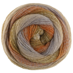 Lana Grossa Gomitolo Gala 4028 Sable/beige gris/rouille/orange/orange vert/kaki/vert roseau/beige clair