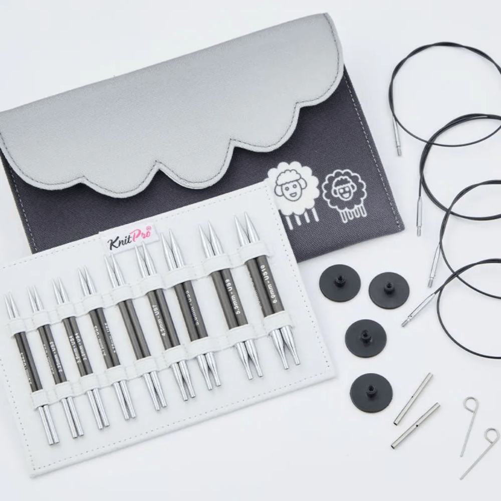 Lana Grossa / Knit Pro Jeu D'aiguille Acier Inoxydable 4,5/15m