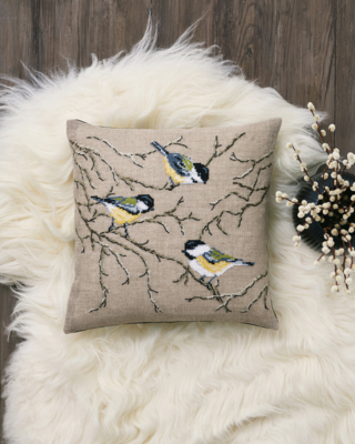 Borduurpakket Mezen 40 x 40 cm