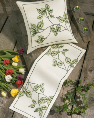 Kit de broderie Brindille chemin de table 39 x 39 cm