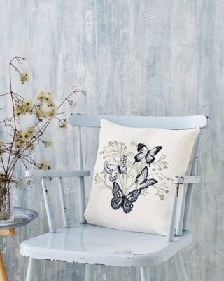 Kit de Broderie Papillons 40 x 40 cm