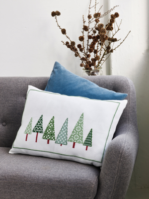 Kit de Broderie Sapins de Noël 58 x 40 cm
