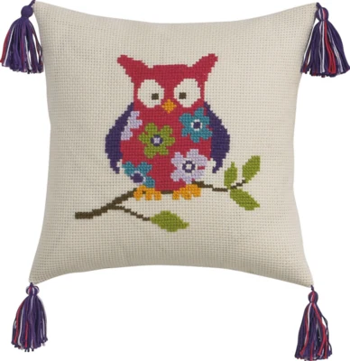 Kit de broderie Chouette 30 x 30 cm