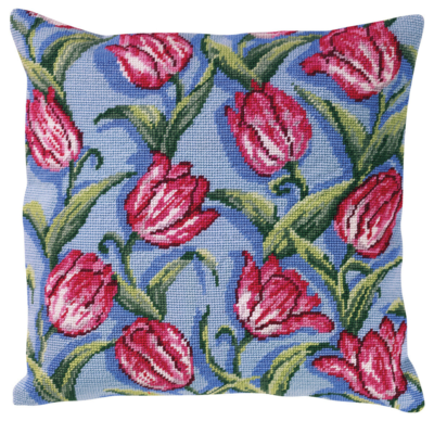 Borduurpakket Stramaj kussen tulpen 40 x 40 cm