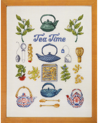 Borduurpakket Tea Time 40 x 52 cm