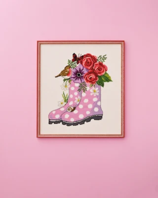 Kit de Broderie Bottes R5553 35 x 39 cm