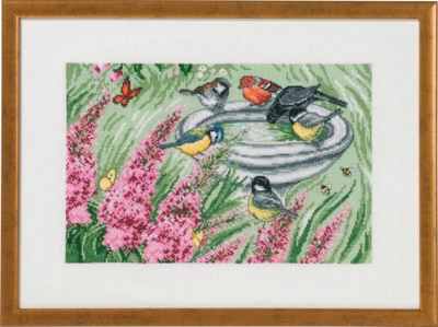 Kit de broderie La maison des oiseaux dans le jardin R5350 47 x 34 cm
