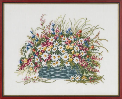 Kit de broderie Corbeille de fin d'été 40 x 32 cm