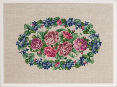 Kit de broderie Roses 60 x 44 cm