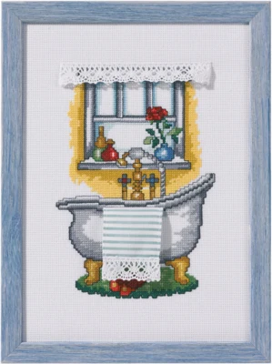 Kit de Broderie Salle de Bain 20 x 28 cm R5386