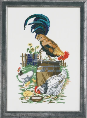 Kit de Broderie Poulailler R5385 35 x 25 cm