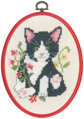 Kit de broderie Chat noir m/5959/30 13 x 18 cm