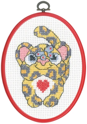 Kit de broderie MFK Léopard M/R 5959/30 13 x 18 cm