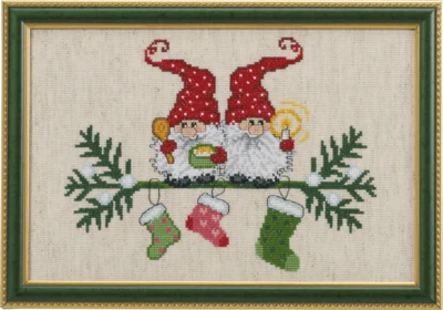 Kit de broderie Lutins & chaussettes R5425/01 29 x 19 cm