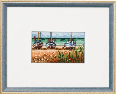Kit de broderie Bateaux sur la plage R5402/22 23 x 18 cm
