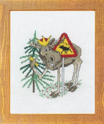 Kit de Broderie Élan le Roi 15 x 20 cm