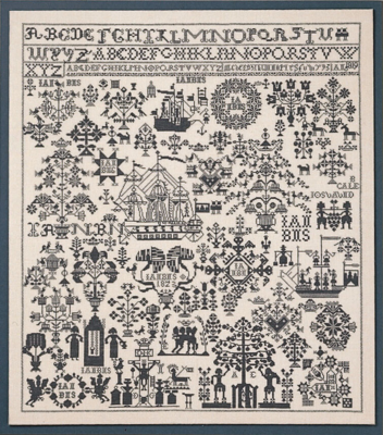 Kit de Broderie Marque-nom 65 x 72 cm