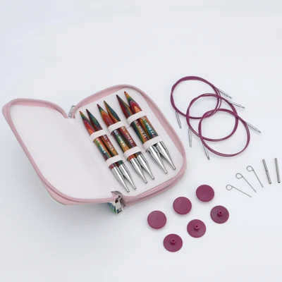 KnitPro Symfonie 2 Verwisselbare Rondbreinaalden Set, Chunky, 13 cm