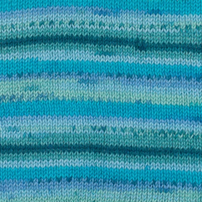 DROPS Fabel Print 340 Lagon bleu
