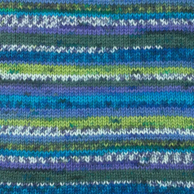 DROPS Fabel Print 677 Vert turquoise
