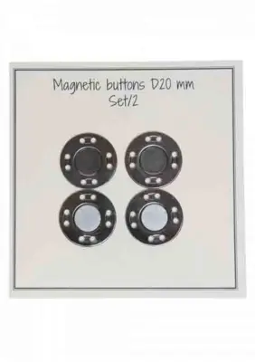 Go Handmade magnetische knopen 20 mm (2 stuks)