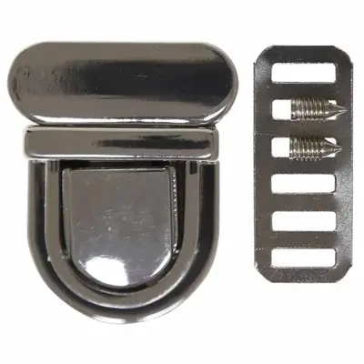 Metalen slot voor Go Handgemaakte tas, klein 30 x 19 mm (1 stuk)