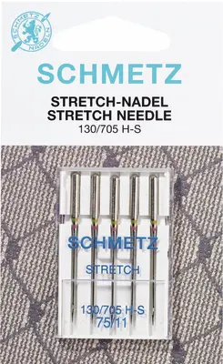 Aiguilles pour machines à coudre Schmetz Stretch 75, 5 pcs