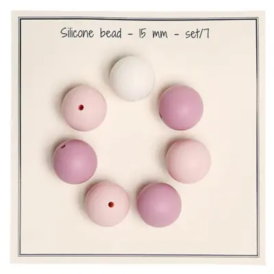 Go Handmade Silicone Perles 15 mm (mélange)